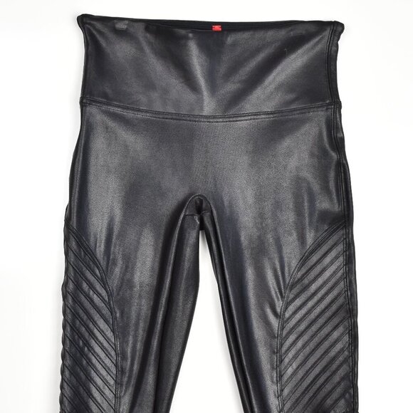 SPANX Faux Leather Moto Legging - Small - Picture 4 of 7